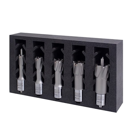 Carbidemax HMT 40 TCT Cutter Set 9/16, 11/16, 13/16, 15/16, 1-1/16 in. + 2 pilots 109015-SET2